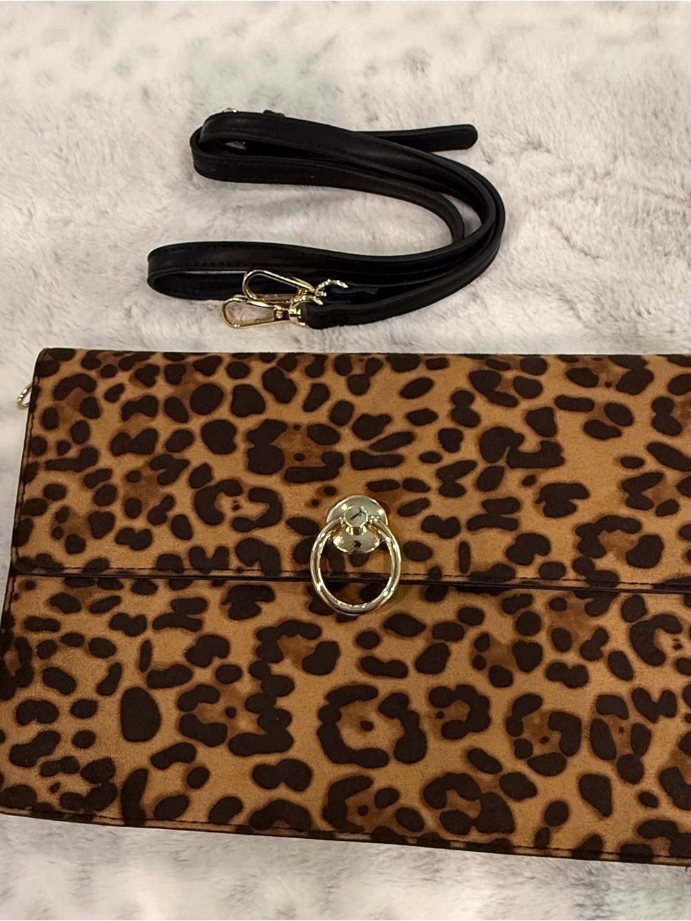Sole Society Leopard Crossbody Bag